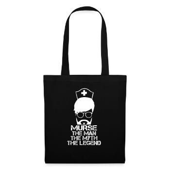 Murse The Man The Myth The Legend Funny Male - Tote Bag - black - Front