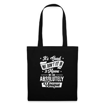 Positivity Misfits Poets Poetry Unique Uniqueness - Tote Bag - black - Front