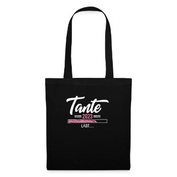 Tante 2023 lädt - Stoffbeutel - Schwarz - Vorne