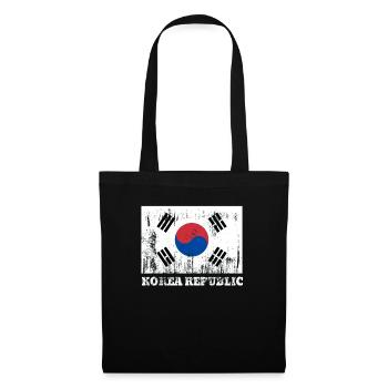 Korean Korean Republic Flag Pride Korean Flag - Stoffbeutel - Schwarz - Vorne