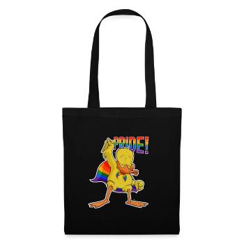 Duck I LGBTQ Flag I Rainbow Flag I Gay Pride - Stoffbeutel - Schwarz - Vorne