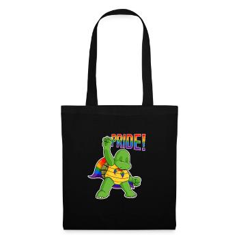 Turtle I LGBTQ Flag I Rainbow Flag I Gay Pride - Stoffbeutel - Schwarz - Vorne