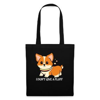 I don't give sweet fluff corgi dog owner - Tote Bag - black - Front