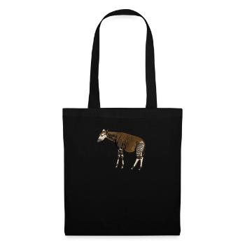 Okapi I forest giraffe from the rainforest for - Tote Bag - black - Front