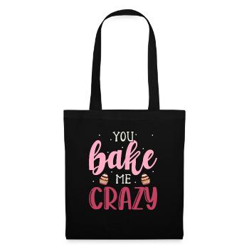 Kuchen Backen Bäcker Konditor - Stoffbeutel - Schwarz - Vorne