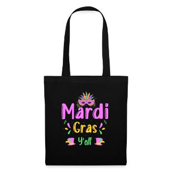 Mardi Gras Kostüm Mask - Stoffbeutel - Schwarz - Vorne