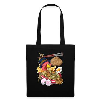 Kawaii Dinde Thanksgiving Ramen - Sac en tissu - noir - Devant