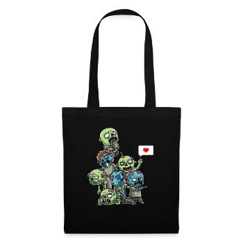 Funny Zombies Spooky Halloween Creepy - Tote Bag - black - Front