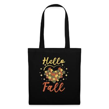 Love autumn hello fall - Stoffbeutel - Schwarz - Vorne