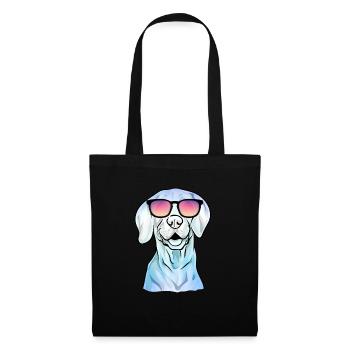 Vizsla Cool Retro Vintage Ungarischer Vizsla - Stoffbeutel - Schwarz - Vorne