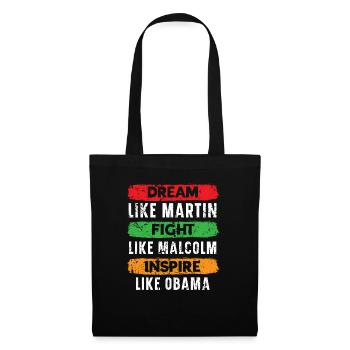 Dream Fight Inspire Black History Month - Tote Bag - black - Front