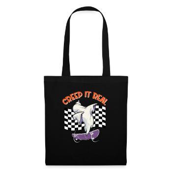 CREEP IT REAL Halloween Dabbing Ghost - Stoffbeutel - Schwarz - Vorne