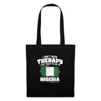 Nigéria - Sac en tissu - noir - Devant