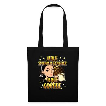 Half Spanish Half Coffee Teacher - Tote Bag - black - Front