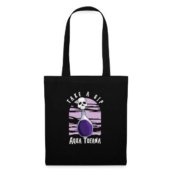 Aqua Tofana Skull Poison Bouteille - Sac en tissu - noir - Devant