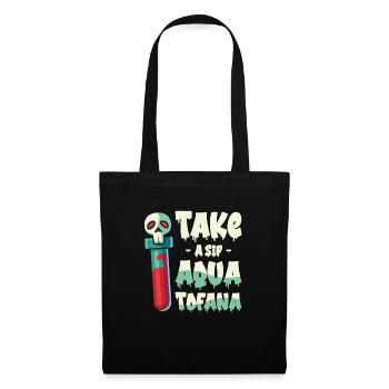 Aqua Tofana Skull Poison Bouteille - Sac en tissu - noir - Devant