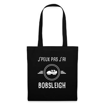 bobsleigh je peux pas j'ai bobsleigh bobsleigher - Sac en tissu - noir - Devant