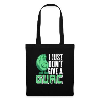 Je ne donne pas un Guac Rétro Drôle De Guacamole - Sac en tissu - noir - Devant