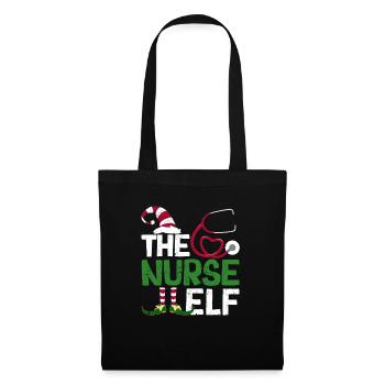 Drôle de groupe de pyjama familial assorti Noël - Sac en tissu - noir - Devant