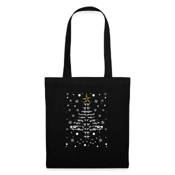 Armes à feu Arbre de Noël Pistolet PJs Pyjamas Militaire - Sac en tissu - noir - Devant