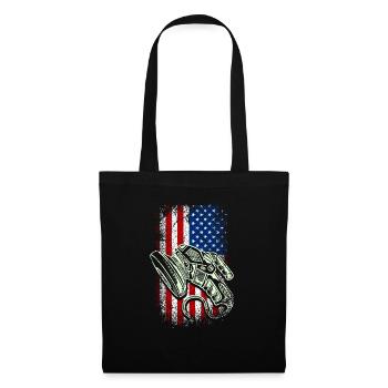 Usa american flag flooring installer 4th of july - Tote Bag - black - Front