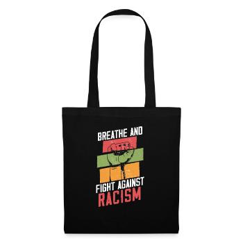 Lutte contre le racisme Fierté noire - Sac en tissu - noir - Devant