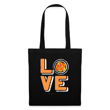 LOVE Spaghetti Cool Retro Spag Lover T-Shirt - Tote Bag - black - Front