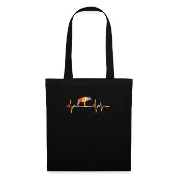 Hyène Vintage Heartbeat - Sac en tissu - noir - Devant