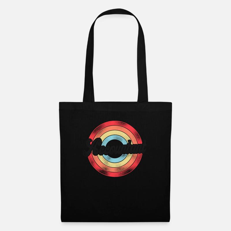 Comptable Comptable Comptable Comptabilité - Sac en tissu - noir