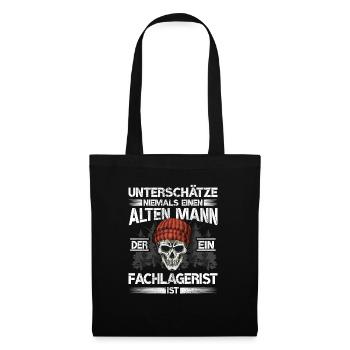 Fachlagerist - Stoffbeutel - Schwarz - Vorne