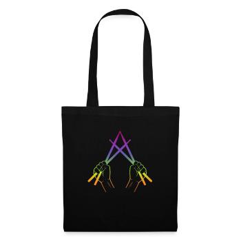 Drumsticks colorful - Tote Bag - black - Front