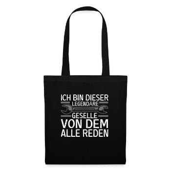 Ausbildung Bestanden Geselle Gesellenprüfung - Stoffbeutel - Schwarz - Vorne