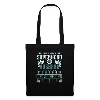 My husband is an acupuncturist - Tote Bag - black - Front