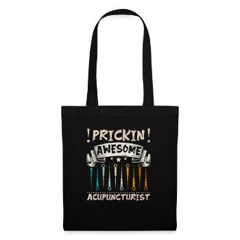 Prickin acupuncteur génial - Sac en tissu - noir - Devant