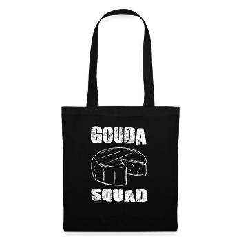 Cheese Lovers - Funny Gouda Squad - Tote Bag - black - Front