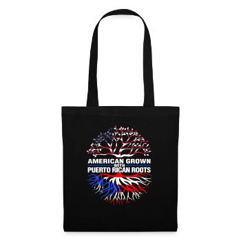 American Raised Puerto Rican Roots Puerto Rico - Tote Bag - black - Front