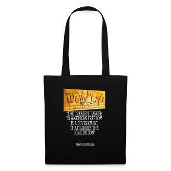 Thomas Jefferson Quote America Freedom - Tote Bag - black - Front