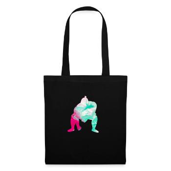 Lutteur de lutte Sumo Fighter Wrestling - Sac en tissu - noir - Devant