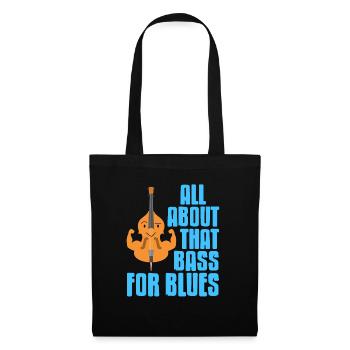 All About That Bass For Blues Cool Cute Retro - Tote Bag - black - Front