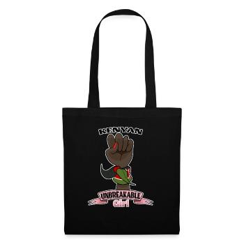 Kenyan Girl Unbreakable I Kenyan Heritage I Kenya - Sac en tissu - noir - Devant