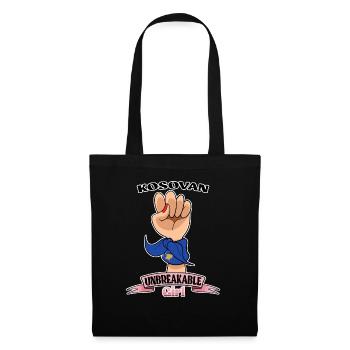 Fille kosovare incassable I Patrimoine kosovar I - Sac en tissu - noir - Devant