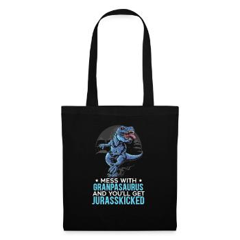 Mess With Grandpasaurus And You'll Jurasskicked - Tote Bag - black - Front