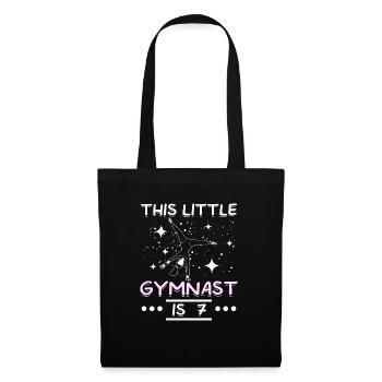 Cette petite gymnaste a 7 ans - Sac en tissu - noir - Devant