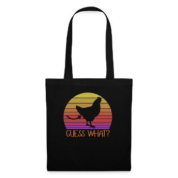 Guess What? Chicken Butt Funny Vintage - Tote Bag - black - Front