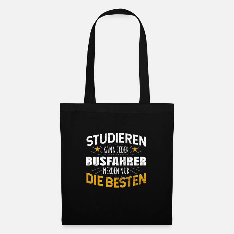 Busfahrer Bus - Stoffbeutel - Schwarz
