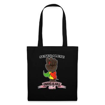 Senegalese Girl Unbreakable Senegalese Heritage - Tote Bag - black - Front