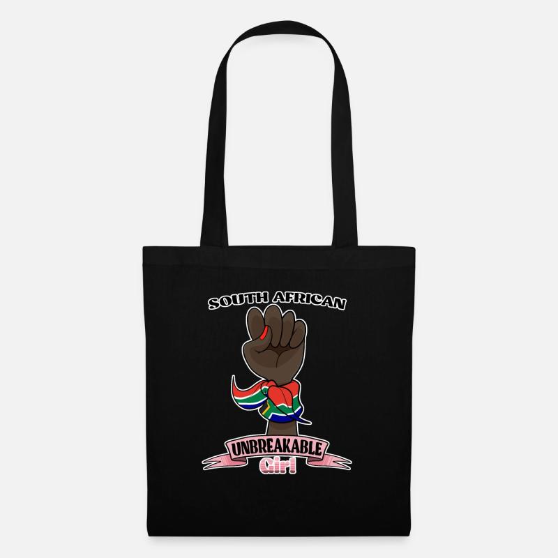 South African Girl Unbreakable I Heritage South - Stoffbeutel - Schwarz