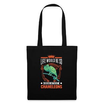 Chameleon Gift Chameleon - Tote Bag - black - Front