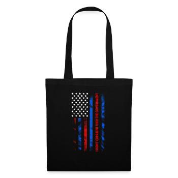 I Don't CoParent With The Government American Flag - Tote Bag - black - Front