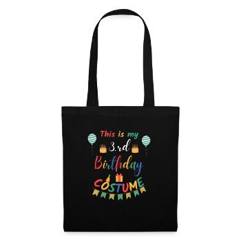This is my 3rd birthday costume kids Halloween - Tote Bag - black - Front